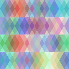 Abstract seamless pattern with colored rhombus spectrum effect Vector