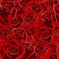 Seamless flowers pattern with roses