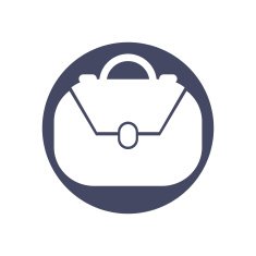 Woman bag vector icon N3