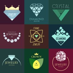 Logo inspiration with jewels and diamonds N11