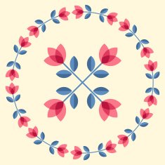 Scandinavian flowers N18