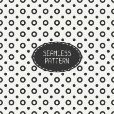 Geometric seamless polka dot pattern Circles Wrapping paper Tiling Peas