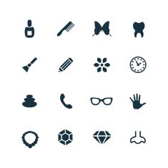beauty glamour icons set N4