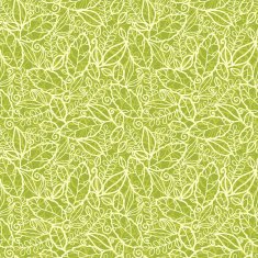 Green lace leaves seamless pattern background