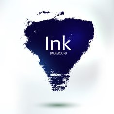 Abstract ink paintings hand drawing art (place for your text)