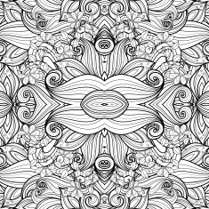 Seamless Abstract Tribal Pattern (Vector) N34