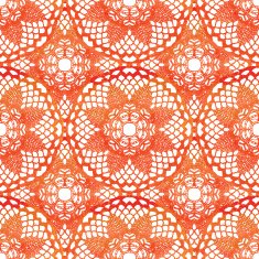 Seamless pattern Elegant lacy watercolor doilies N6