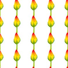 Watercolor seamless floral pattern N14