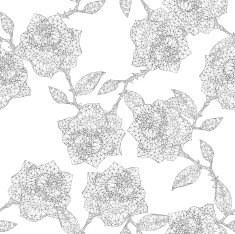 roses ornament N7