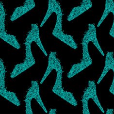 Seamless pattern with high heels shoes N3