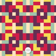 Seamless mosaic pattern Geometric background N5