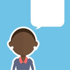 Business Afro-american woman talking