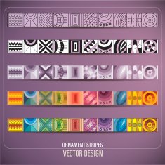 Abstract ornamental stripes