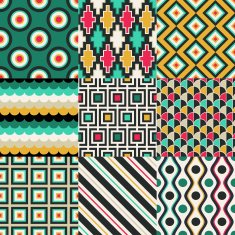 seamless abstract geometric pattern wallpaper N4