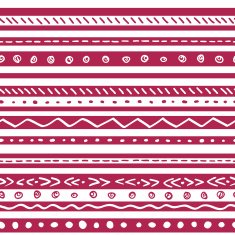 Seamless ethnic pattern with stripes