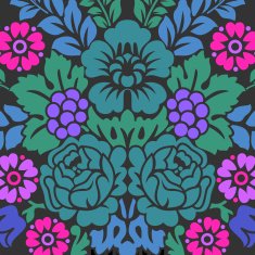 Damask floral pattern Royal wallpaper N2