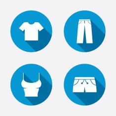 Clothes signs T-shirt and pants with shorts N26