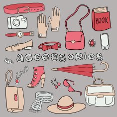 Sketch vector accessories set