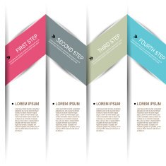 Abstract paper infografics