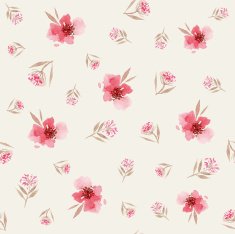 Watercolor flower pattern N137