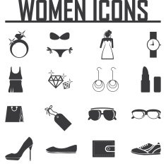 Women's Accessories Icon Set