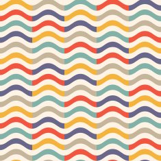 vintage colorful wave pattern