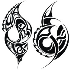 Maori styled tattoo pattern N2