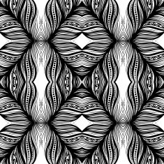 Seamless Vintage Lace Pattern (Vector) N76