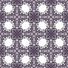 Seamless Vintage Lace Pattern (Vector) N78