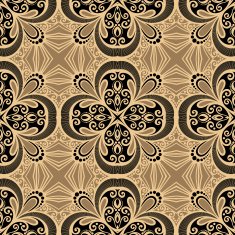 Seamless Vintage Lace Pattern (Vector) N81