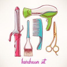 Set with accessories hairdressing - 2
