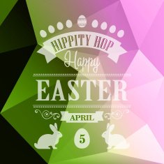 Happy Easter Typographical Poster N2