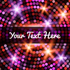Abstract Circular Colorful Party Background
