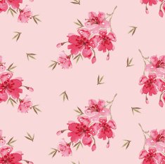 Watercolor flowers seamless pattern N10