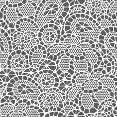 Seamless vintage fashion lace pattern with abstract flowers N9