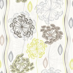 Seamless pattern of abstract flowers N3