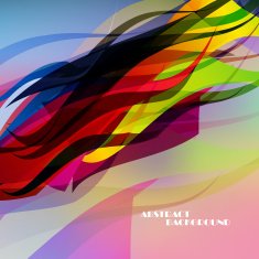 Abstract color wave background N2