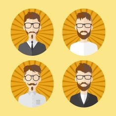 gentleman cartoon avatar N48