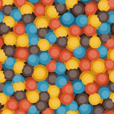 Seamless abstract retro pattern Stylish geometric background N11