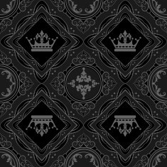 black wallpaper in old style N88