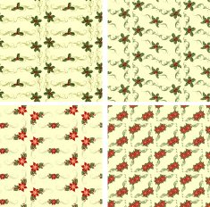 holly seamless pattern N2