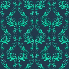 Abstract vintage seamless damask pattern N45