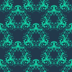 Abstract vintage seamless damask pattern N47