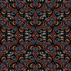 Seamless Abstract Kaleidoscope Pattern (Vector) N11
