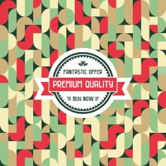 Geometric Vintage Background 06