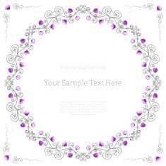 Elegant frame made of diamonds