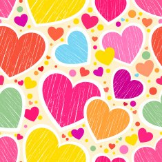 Seamless pattern with hearts N61