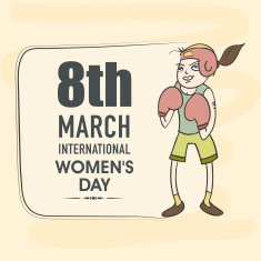 Poster or banner for International Women's Day celebration N2
