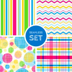 Vector set of four seamless background N13