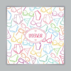 card with female underwear